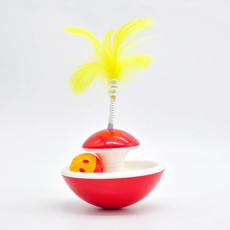 Juguete porfiado pelota con pluma