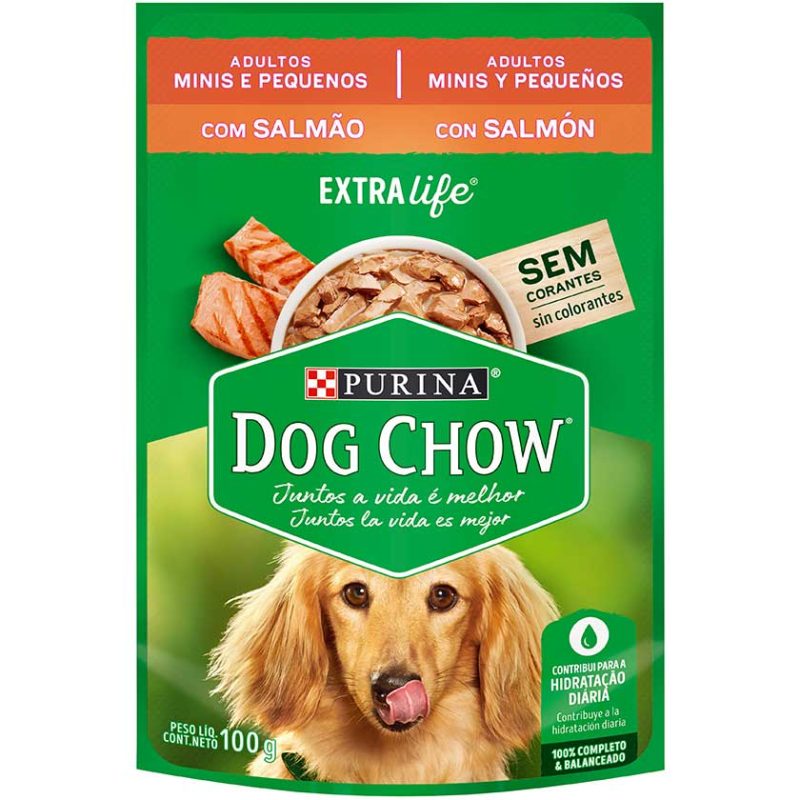 Dog Chow adulto mini salmón 100gr x 15und